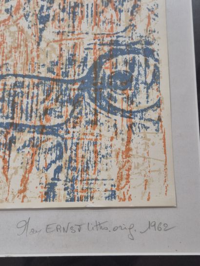 Max ERNST (1891-1976)
Les goelands 
Lithographie...