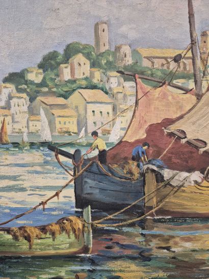Ecole du XX e siècle 
Voiliers au port de...