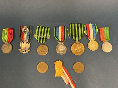 Set of veterans' medals from the 1870-1871...