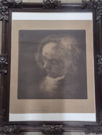Ecole du XX e siècle 
Portrait de Beethoven...