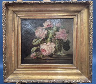 Ecole de la fin du XIX e siècle. 
Bouquet...