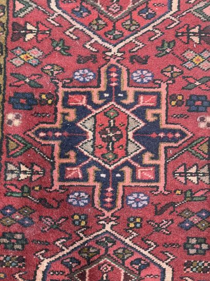 Tapis Karadja (chaine et trame en coton et...