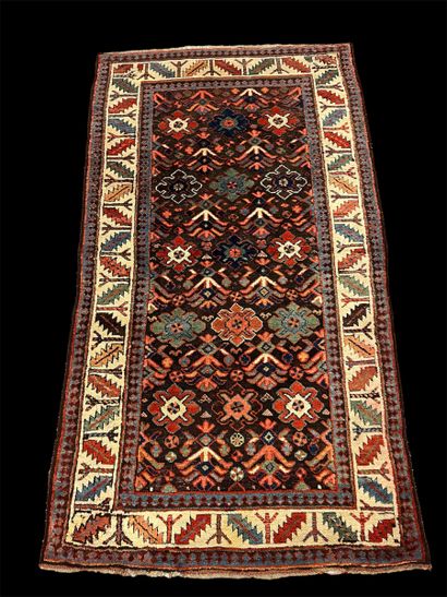 Tapis Chirvan (chaine, trame et velours en...