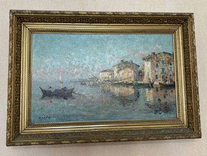 Henri OLIVE DES MARTIGUES (1898-1980)
Barques...