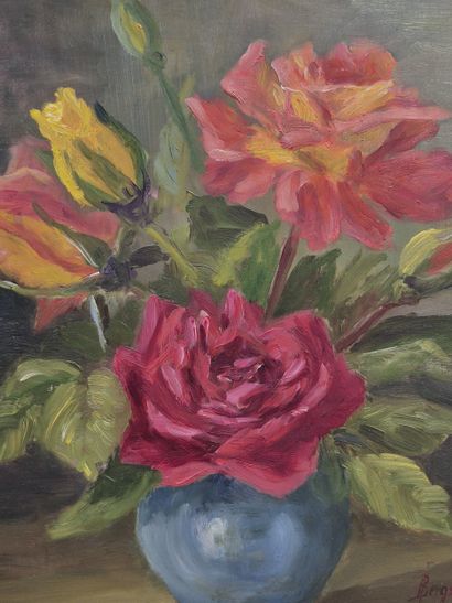 Suzanne BERGSMA (1912-1997)
Vase aux roses...