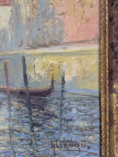 Italo GIORDANI (1882-1956)
Canaux à Venise...