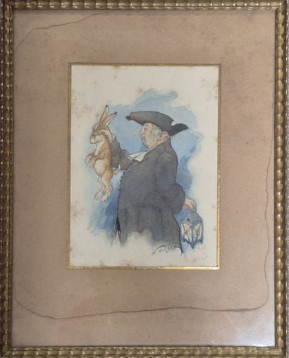 Gustave MOSSA
Le jugement du lapin
aquarelle...