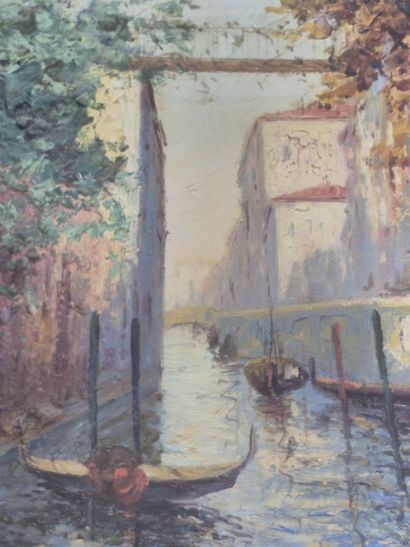 Italo GIORDANI (1882-1956)
Canaux à Venise...