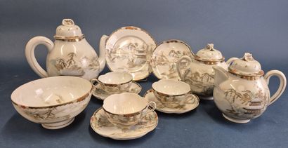 CHINA, 20th century Porcelain enamelled tea...