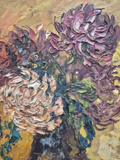 P. FOREST (1881-1971)
Vase fleuri 
Huile...