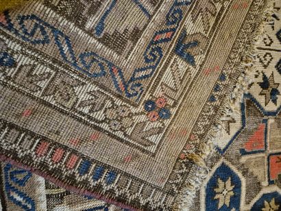 Tapis Chirvan (chaine, trame et velours en...