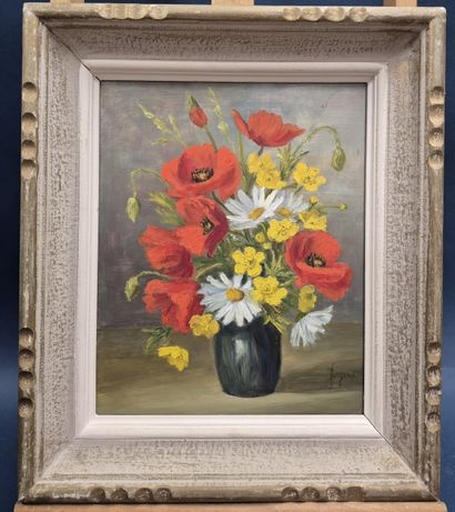 Suzanne BERGSMA (1912-1997)
Vase aux roses...