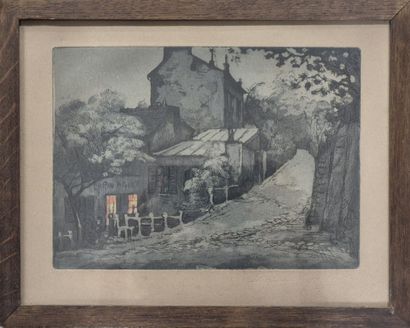 Ecole du XX e siècle 
Le lapin agile 
Lithographie...