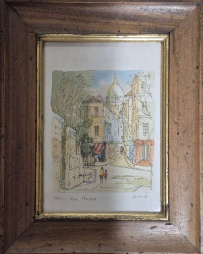 Ecole du XX e siècle 
Rue Norvins à Montmartre...