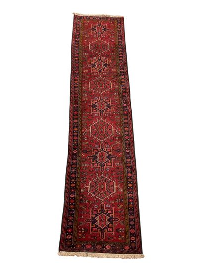 Tapis Karadja (chaine et trame en coton et...