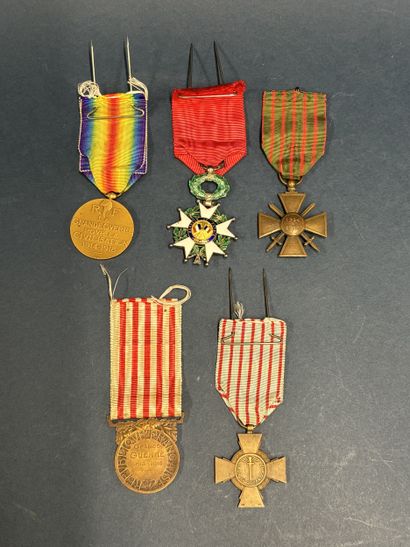 Set of medals of a First World War veteran...