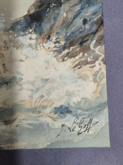 jacqueline LE GOFF (XX e siècle)
Vagues déchainées...