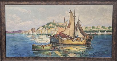 Ecole du XX e siècle 
Voiliers au port de...
