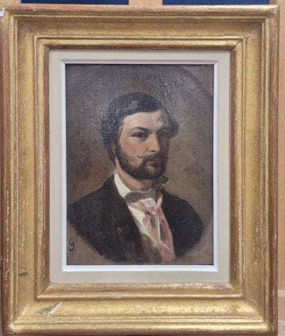 Ecole du XIX siècle
Portrait d'homme élégant
Huile...