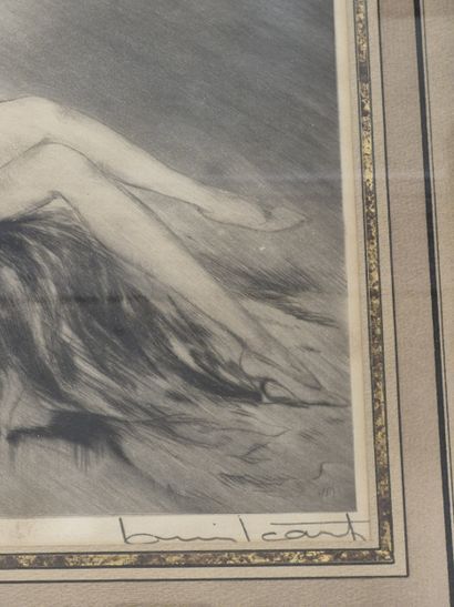Louis ICART (1888-1950)
Jeune femme assoupie...