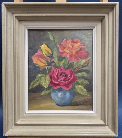 Suzanne BERGSMA (1912-1997)
Vase aux roses...