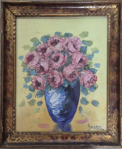 Italo GIORDANI (1882-1956)
Bouquet de fleurs...