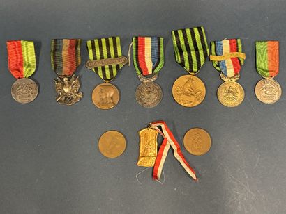 Set of veterans' medals from the 1870-1871...
