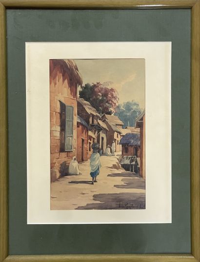 Ambroise RAKOTO (XXe siècle)
Scène de village...