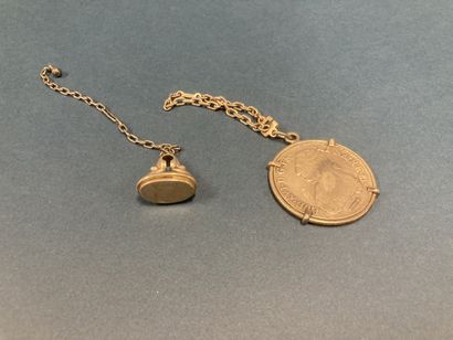 Lot comprenant une copie d'un Ecu Louis XVI...