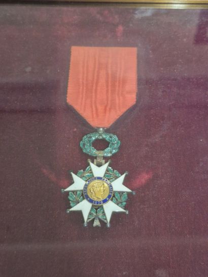 In a frame, a Croix de Chevalier de la Légion...