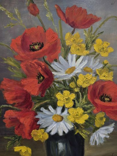 Suzanne BERGSMA (1912-1997)
Vase aux roses...