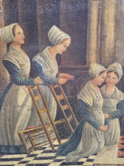 Ecole de la fin du XIX e siècle 
Religieuses...