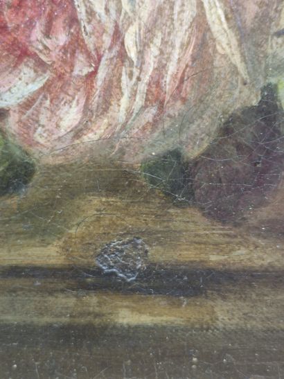 Ecole de la fin du XIX e siècle. 
Bouquet...