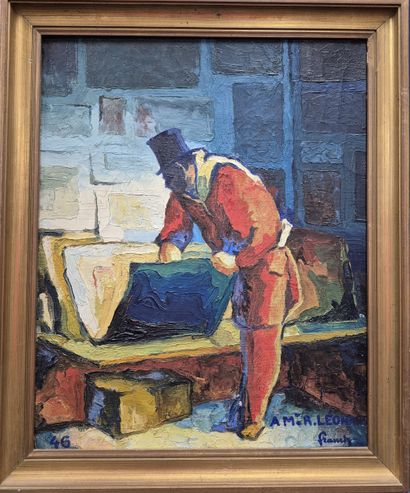 Ecole du XX e siècle. FRANCK 
Le bouquiniste...