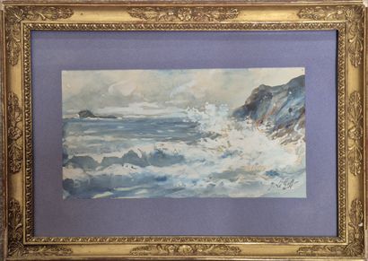 jacqueline LE GOFF (XX e siècle)
Vagues déchainées...