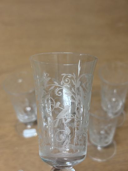 BACCARAT
Modèle DJEDDAH
Lot de six verres...