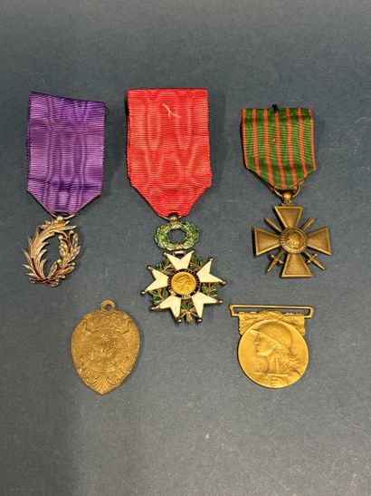 Set of medals of a First World War veteran...