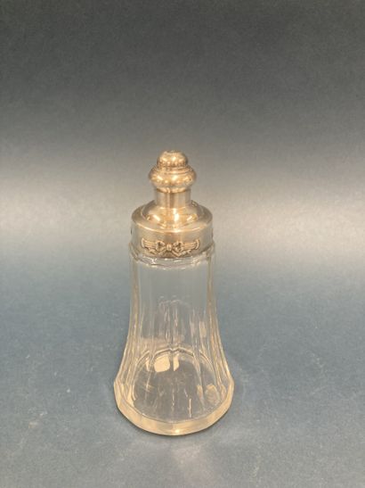 Sucrier La Parfaite en verre taillé et métal...