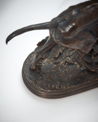 After Pierre-Jules MENE (1810-1879)
Spaniel...