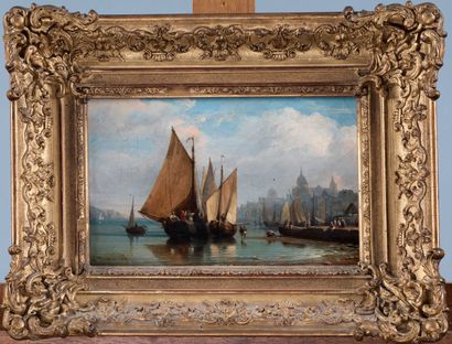 Charles Euphrasie KUWASSEG (1833-1904)
Sailboats
Oil...