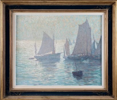 Jean Louis dit André DAVID (1894- ?)
Sailboats
Oil...