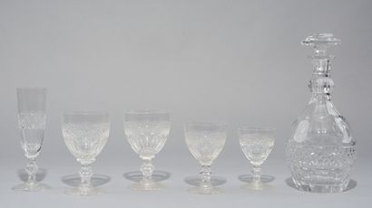 SAINT-LOUIS 
Part of a cut-crystal glass...