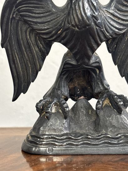 Nice eaglet with spread wings in silver 925...