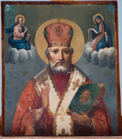 Icon of Saint Nicholas the Thaumaturgist.
Balkans,...