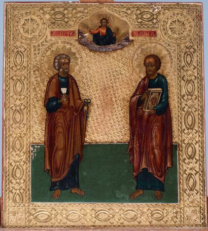 Icon of saints Peter and Paul.
Tempera and...