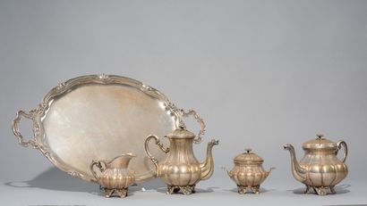 Silver tea and coffee set 800 thousandths...