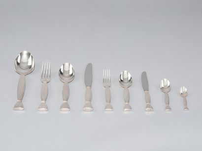 HERMES France
Set of silver-plated Moisson-style...