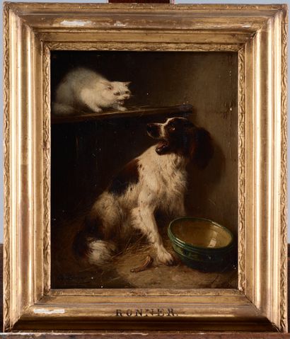 Henriette RONNER-KNIP (1821-1909)
Dog and...
