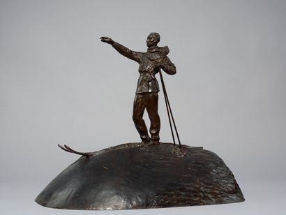 François MEHEUT (1905-1981)
The skier
Bronze,...