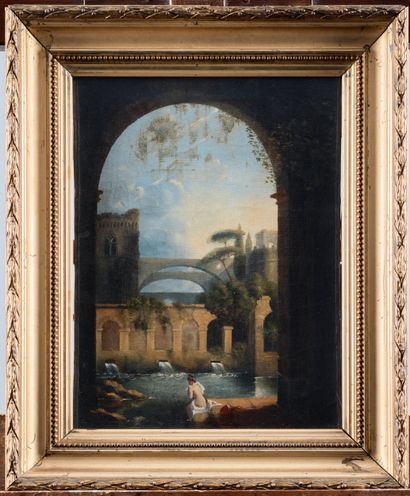 French school of the 19th century 
Landscapes...
